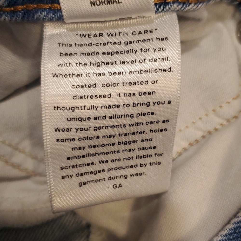 👖 Good American 90s Distressed Light Blue Jeans 👖 - Picture 10 of 11